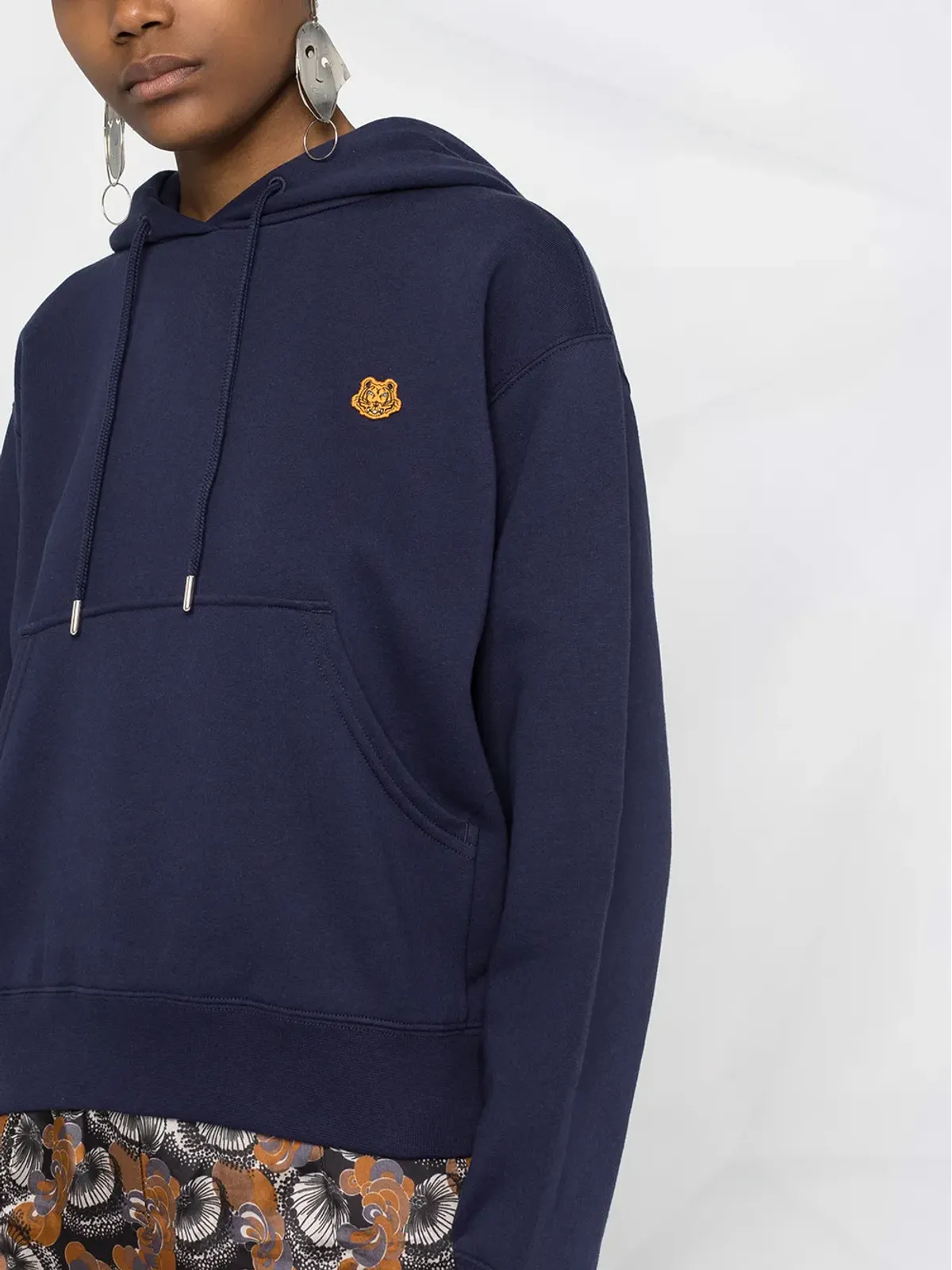 Kenzo タイガーパッチ コットン・フーディ - 画像5