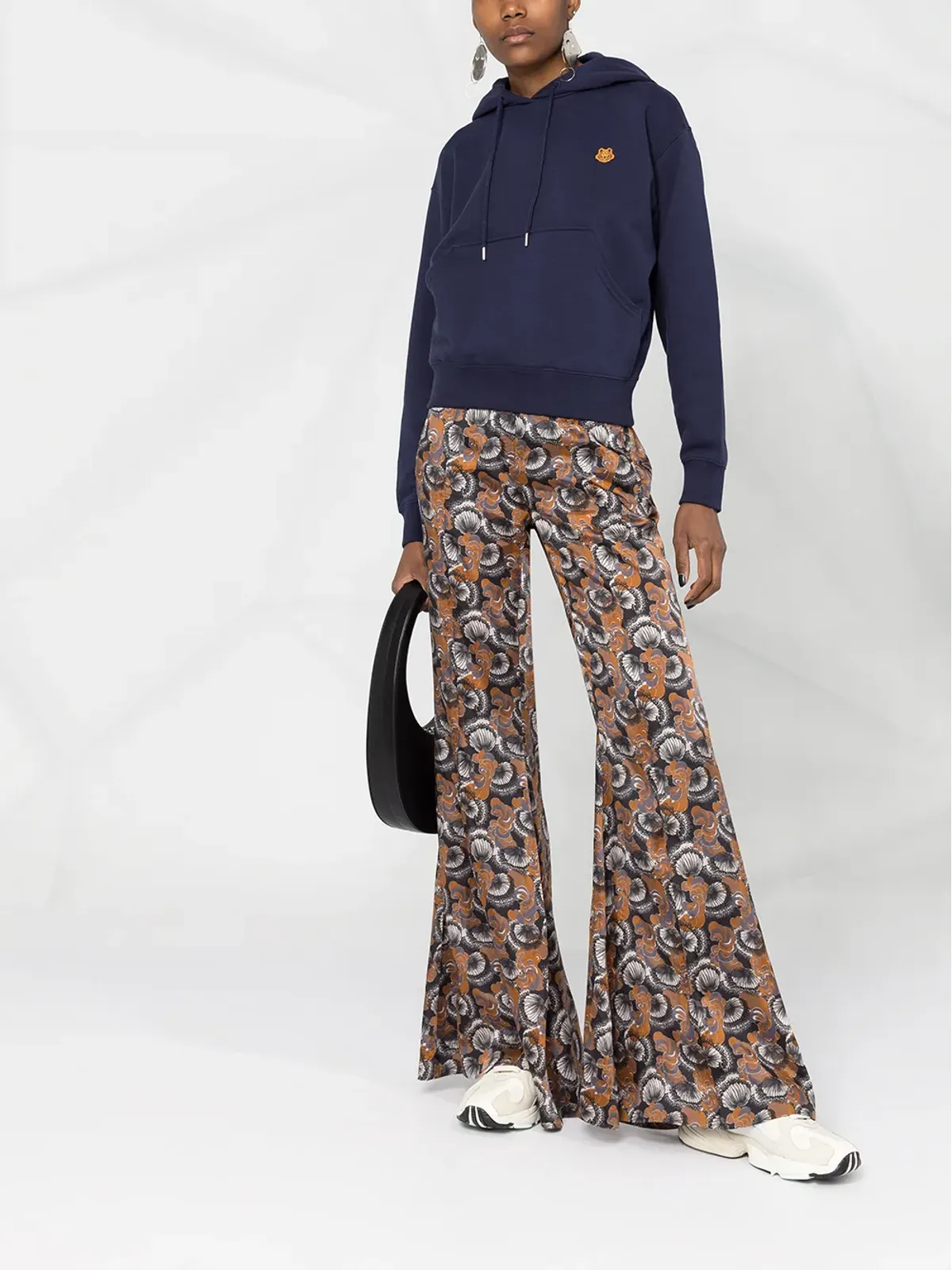 Kenzo タイガーパッチ コットン・フーディ - 画像2