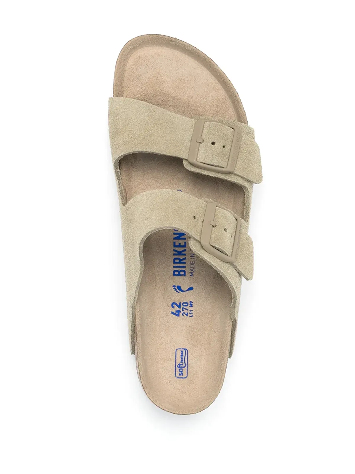 Birkenstock アリゾナ レザー サンダル - グリーン - 画像4