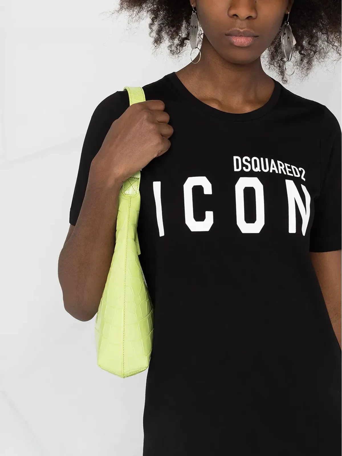 DSQUARED2 logo-print T-shirt dress - Black - 画像3