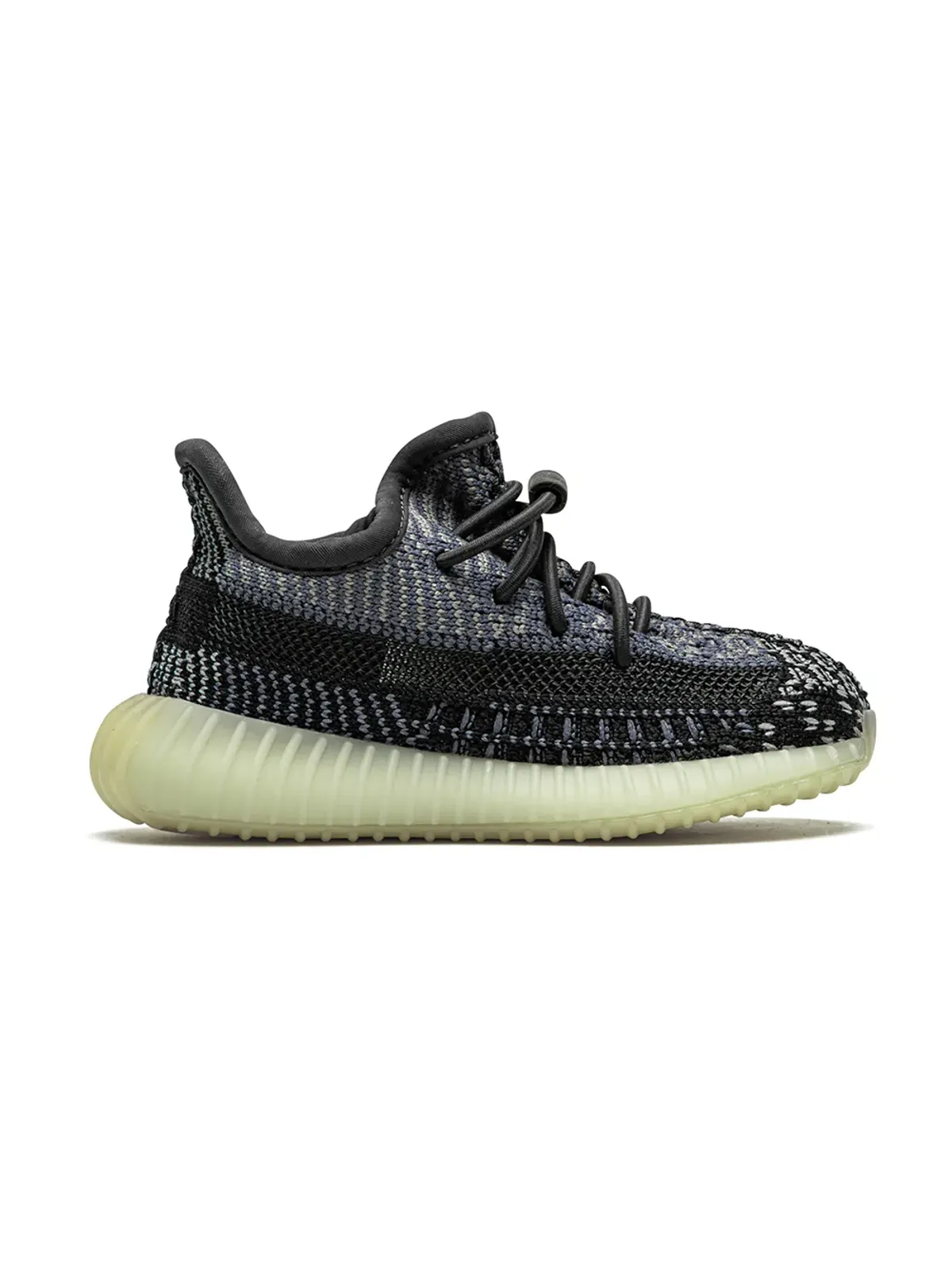 Adidas Yeezy Kids Boost 350 V2 アズリエル/カーボン スニーカー - 画像1