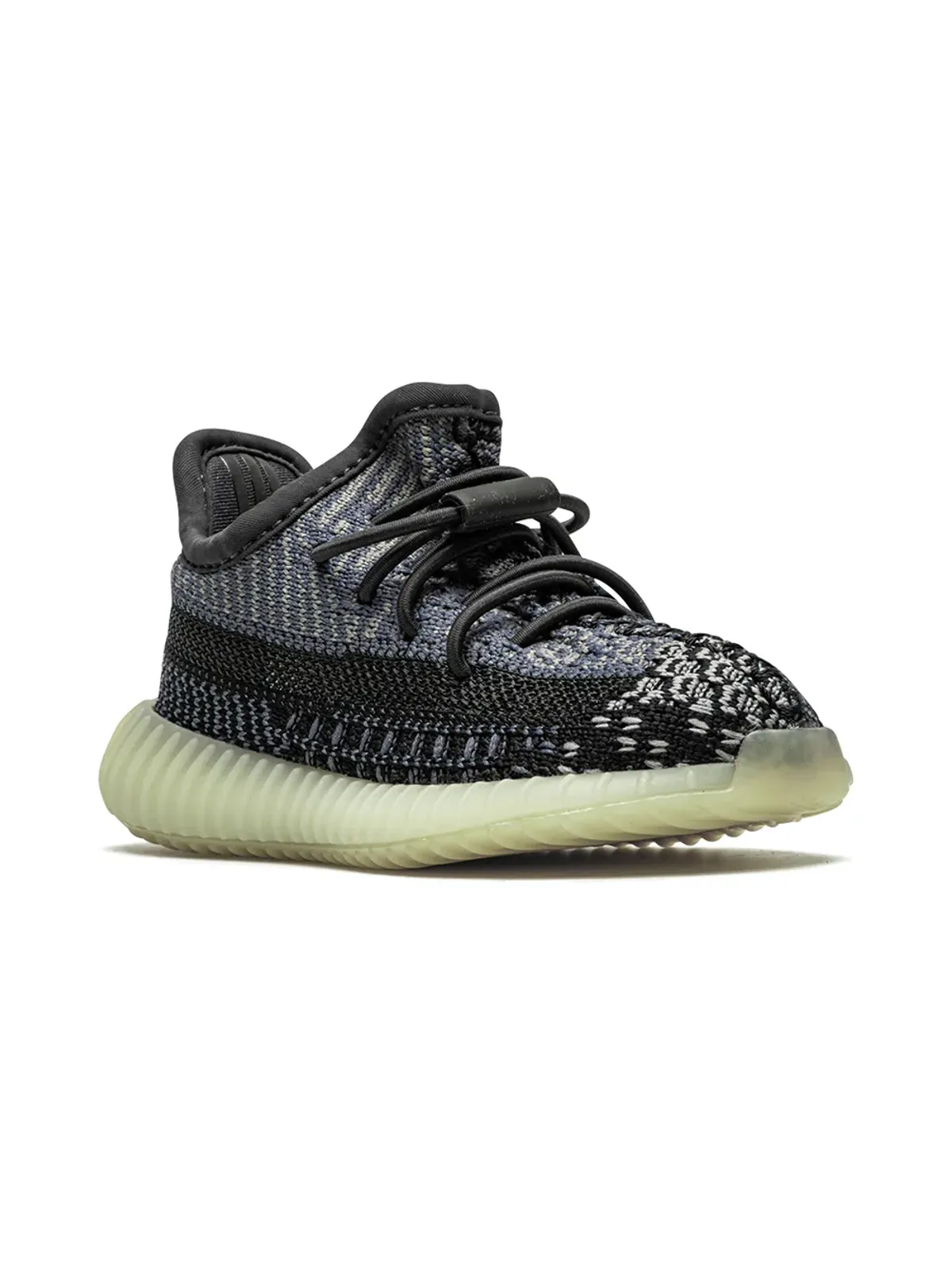 Adidas Yeezy Kids Boost 350 V2 アズリエル/カーボン スニーカー - 画像2