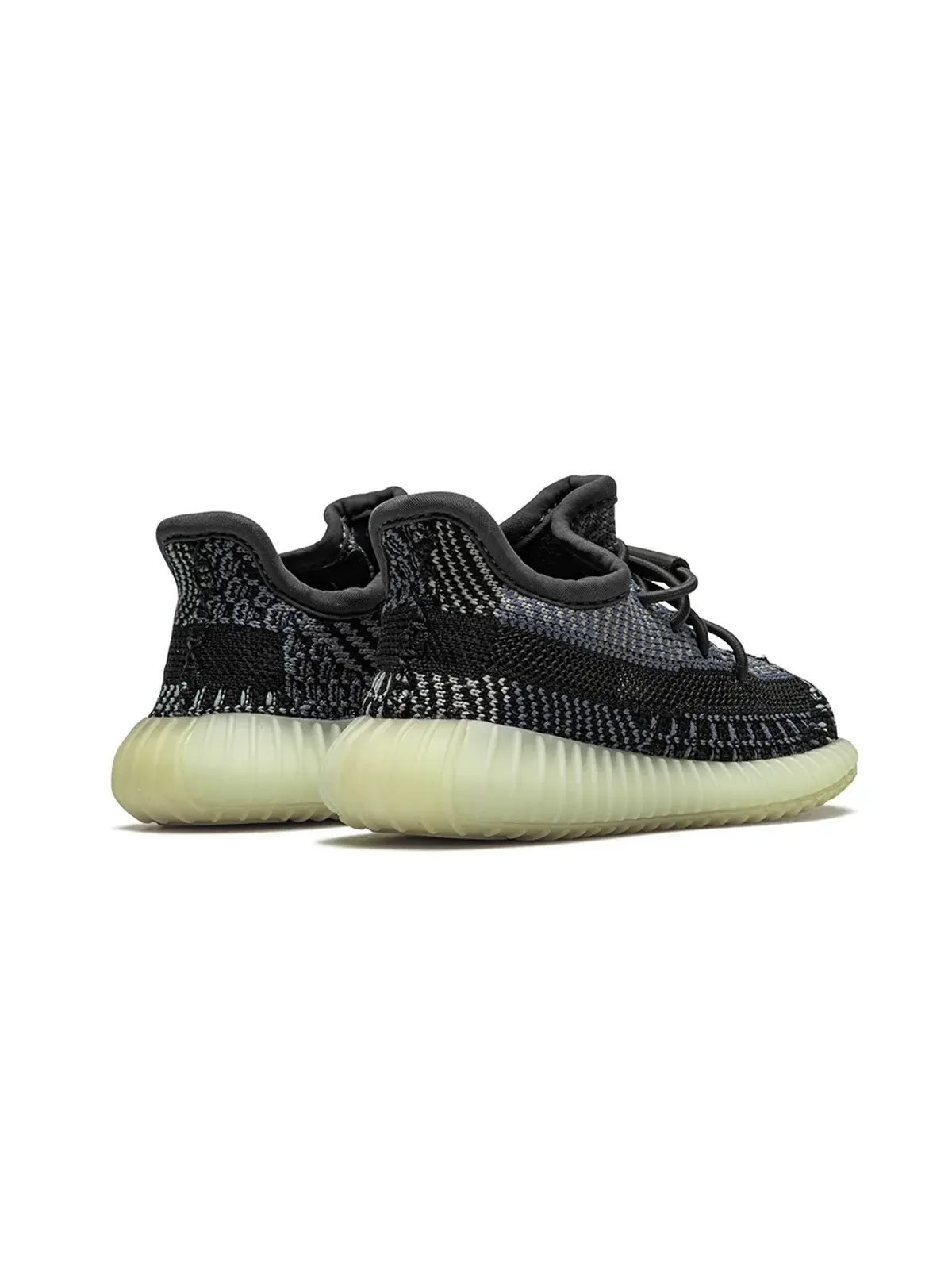 Adidas Yeezy Kids Boost 350 V2 アズリエル/カーボン スニーカー - 画像3