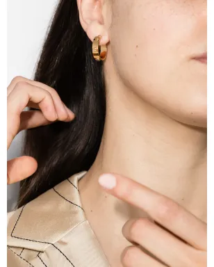 Tory Burch ミラー フープピアス - ゴールド - サムネイル5