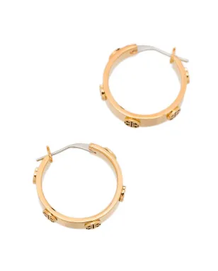 Tory Burch ミラー フープピアス - ゴールド - サムネイル3