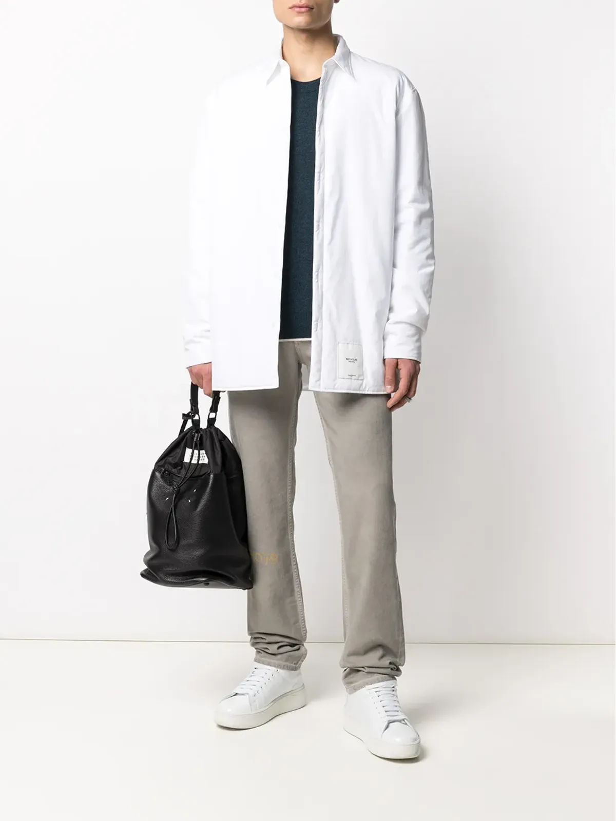 Maison Margiela ダメージ加工ストレートジーンズ - 画像2