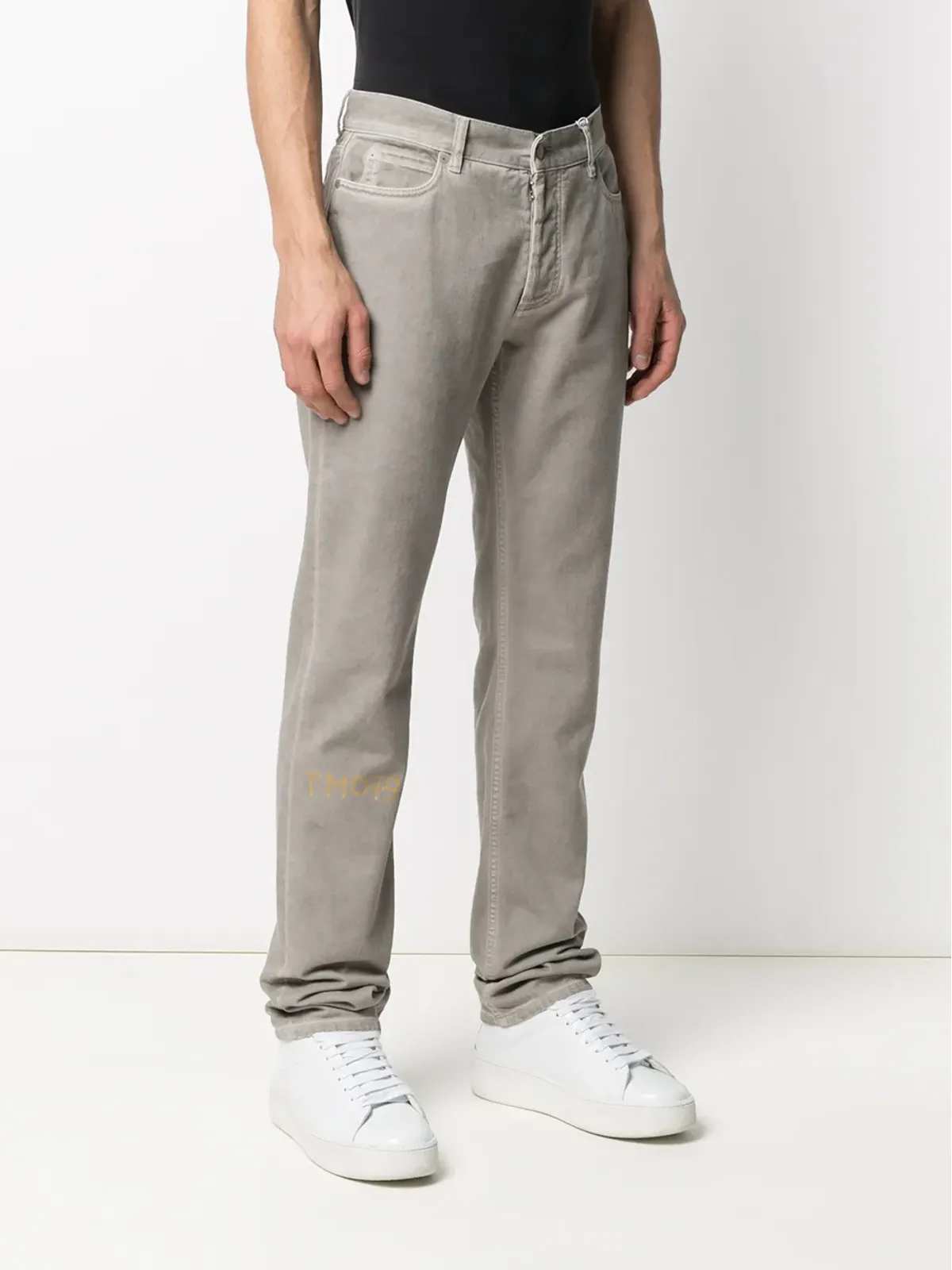 Maison Margiela ダメージ加工ストレートジーンズ - 画像3
