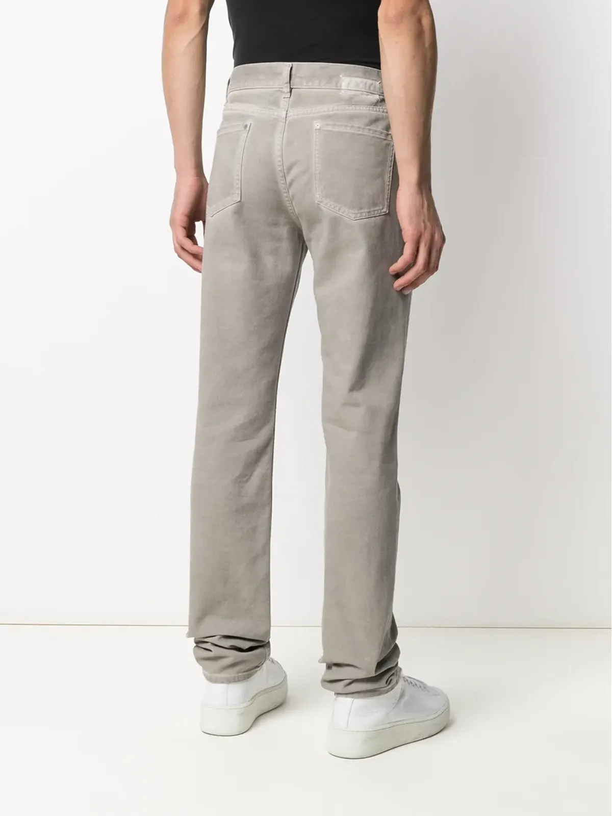 Maison Margiela ダメージ加工ストレートジーンズ - 画像4