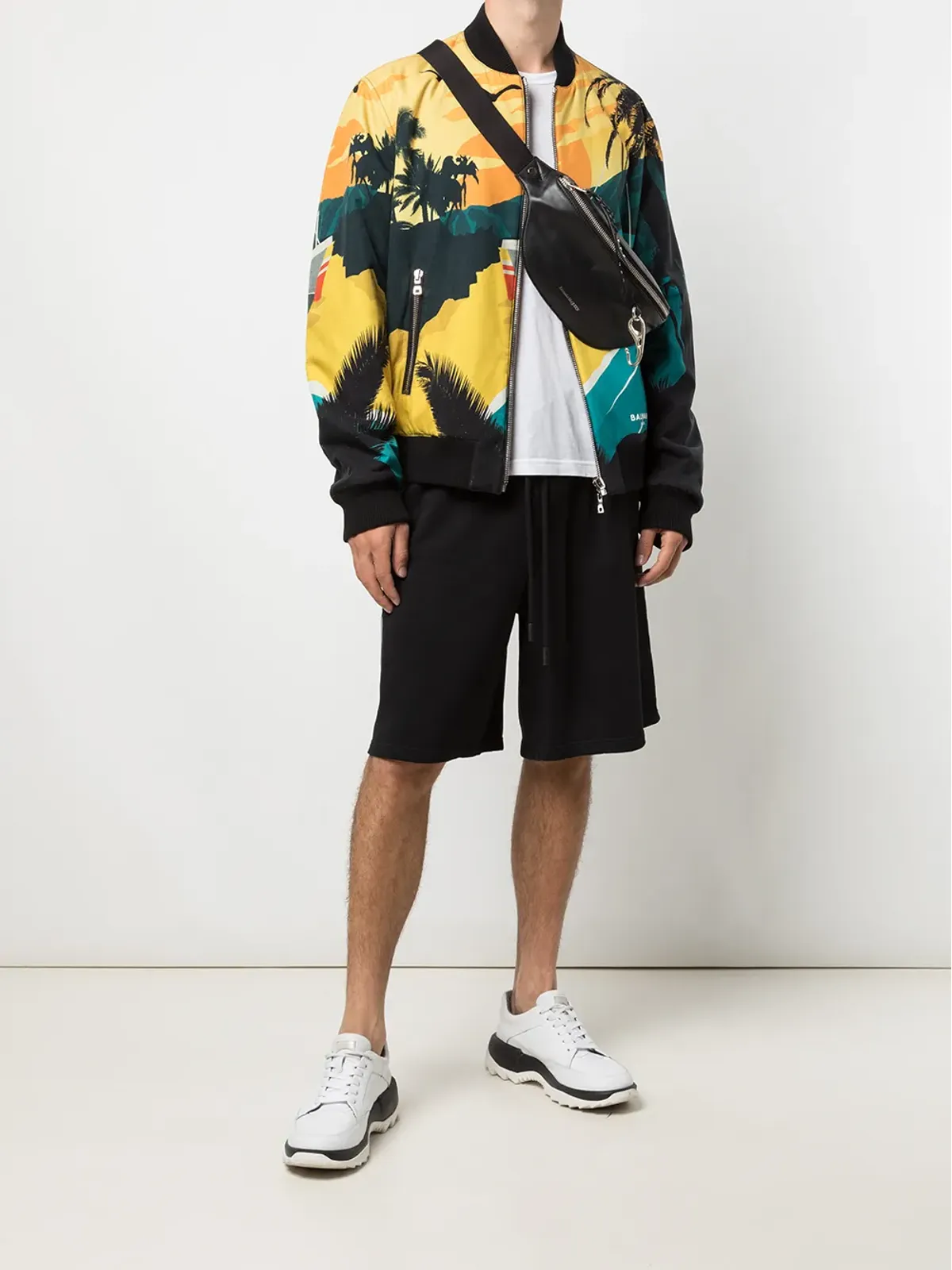Balmain リバーシブル・トロピカルプリント ボンバージャケット - 画像2
