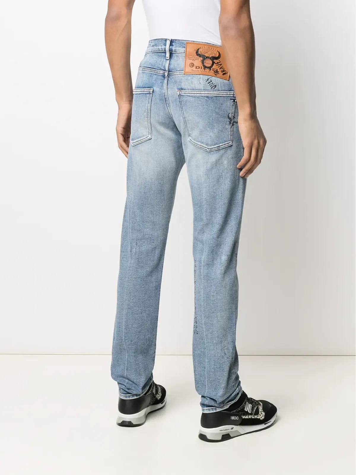 Diesel ストレートレッグ ライトウォッシュ ジーンズ - 画像4