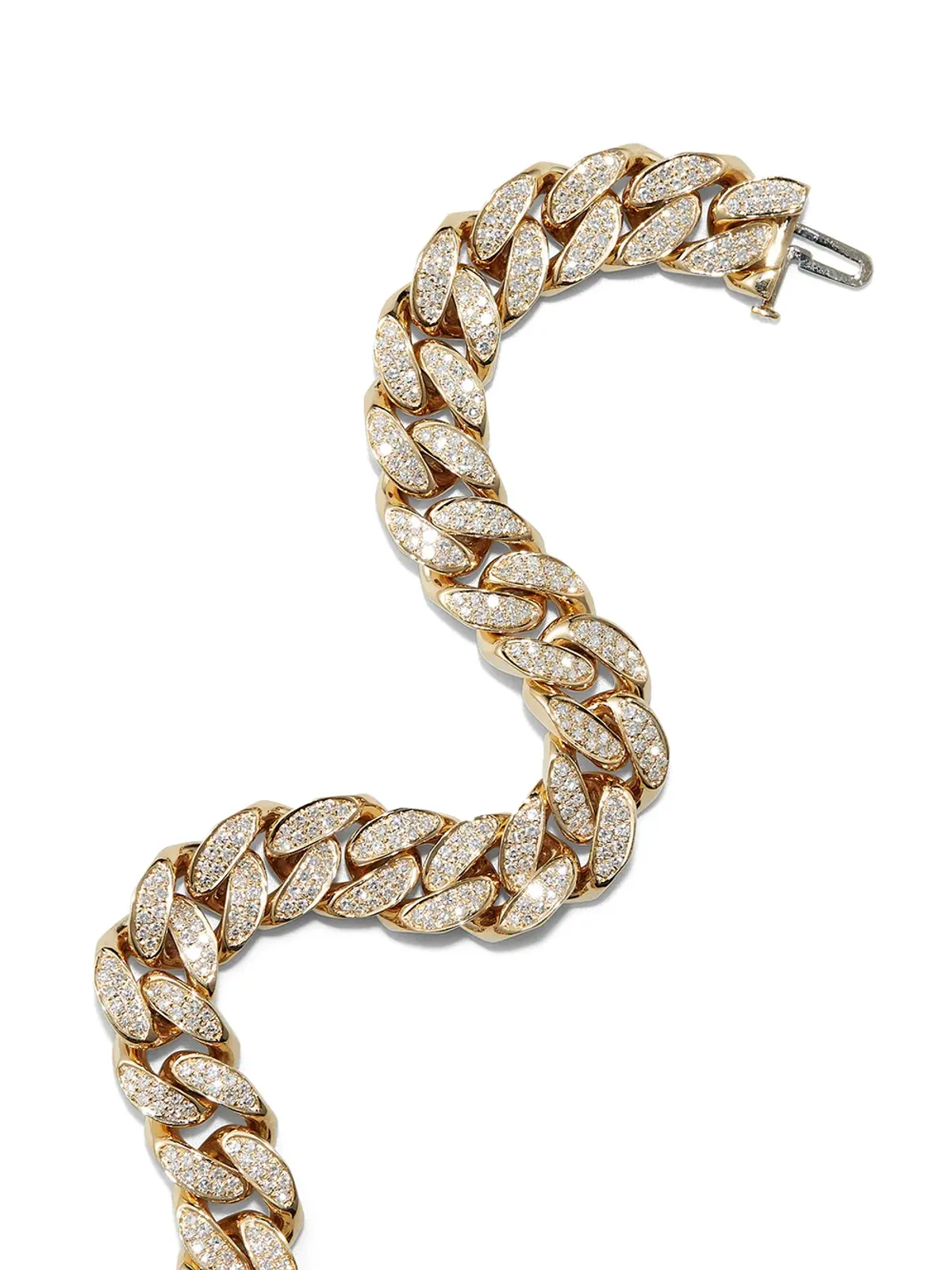 SHAY 18K イエローゴールド ダイヤモンド フラット エッセンシャルリンク ブレスレット - 画像2