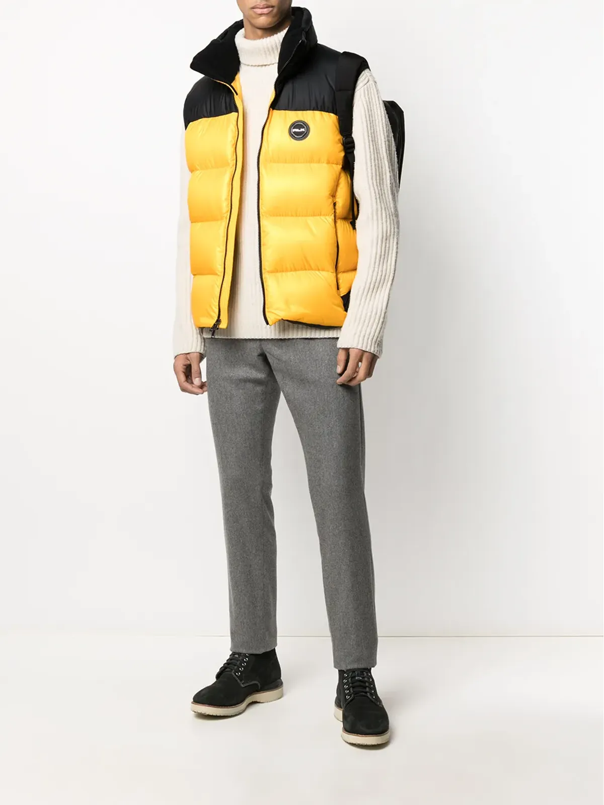 Polo Ralph Lauren ツートーンパディッドジレ - 画像2