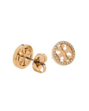 Tory Burch ミラー パヴェ スタッド ピアス - サムネイル4