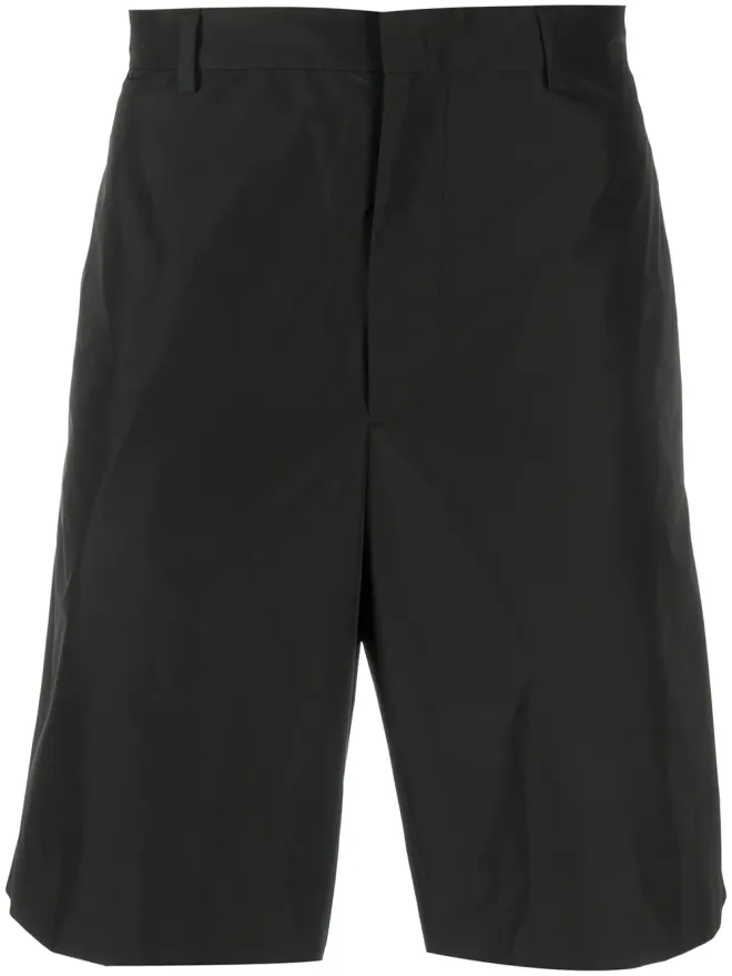 Prada Prada トライアングルパッチロゴショーツ - ブラックの商品画像