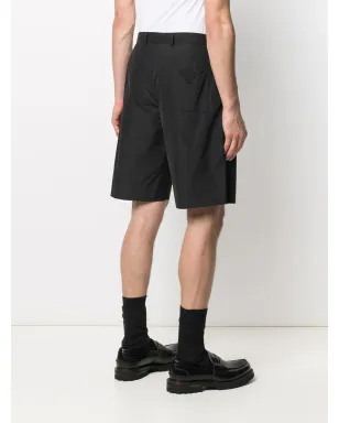Prada トライアングルパッチロゴショーツ - ブラック - サムネイル4