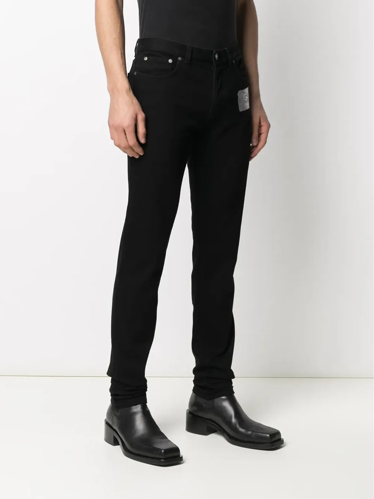 Givenchy ロゴ ブラッシュストローク スリムジーンズ - 画像3