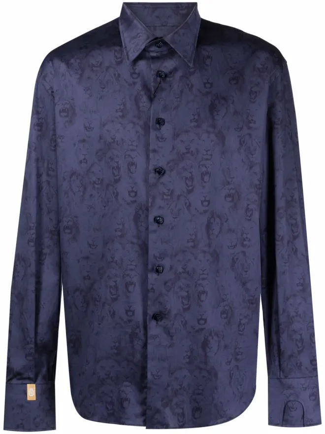 Billionaire Billionaire フラビオ ライオン graphic-print シャツの商品画像