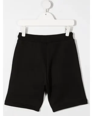 DSQUARED2 KIDS ロゴストライププリントショーツ - ブラック - サムネイル2