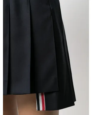 Thom Browne ドロップバック・ミニプリーツスカート ブルー - サムネイル5