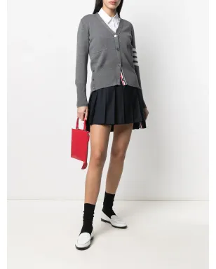 Thom Browne ドロップバック・ミニプリーツスカート ブルー - サムネイル2