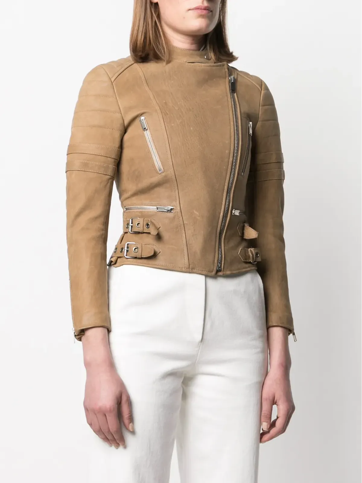Celine Pre-Owned パディッド バイカージャケット - 画像3