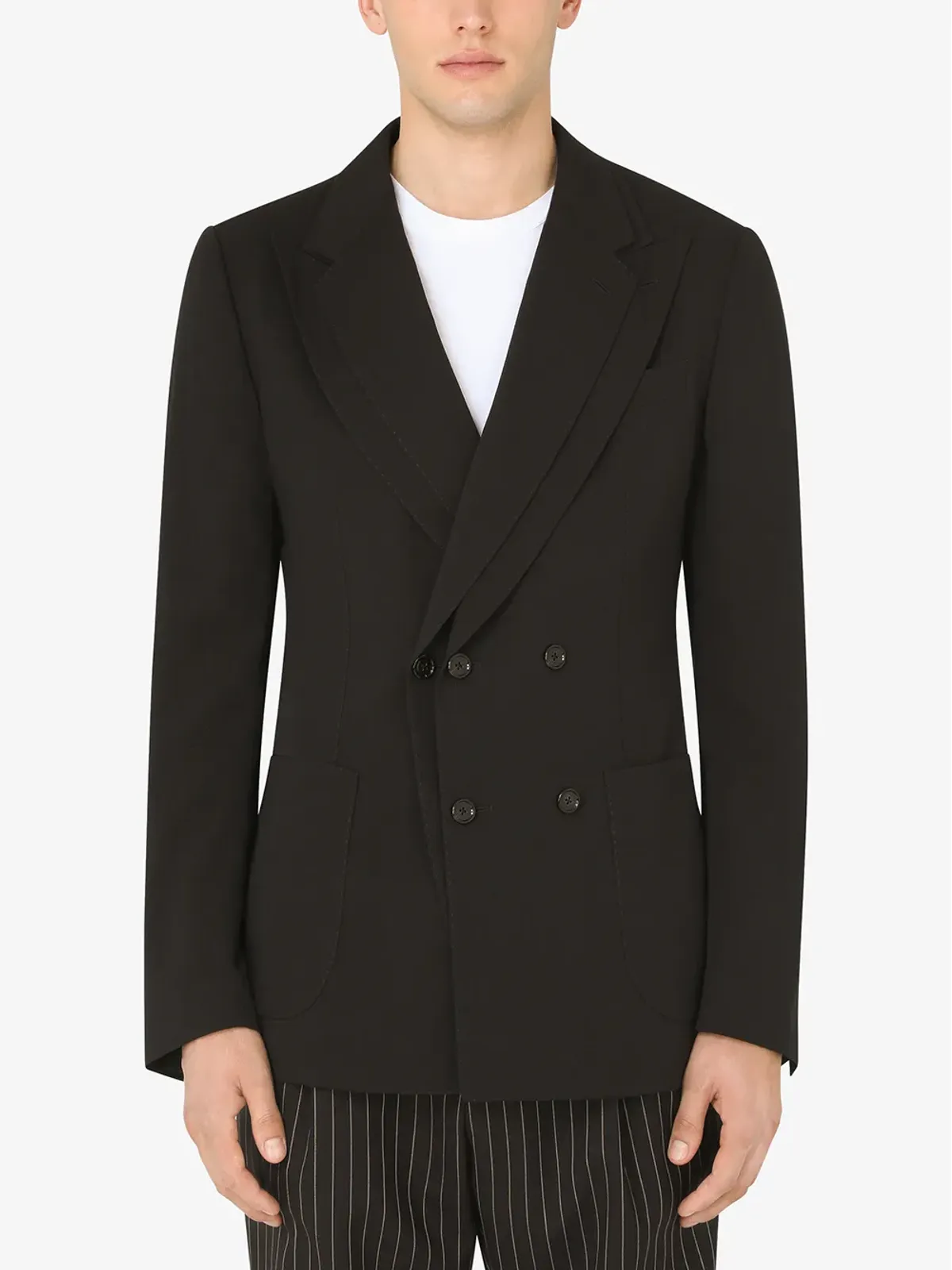Dolce & Gabbana デコンストラクド ダブルブレスト ブレザー - 画像3