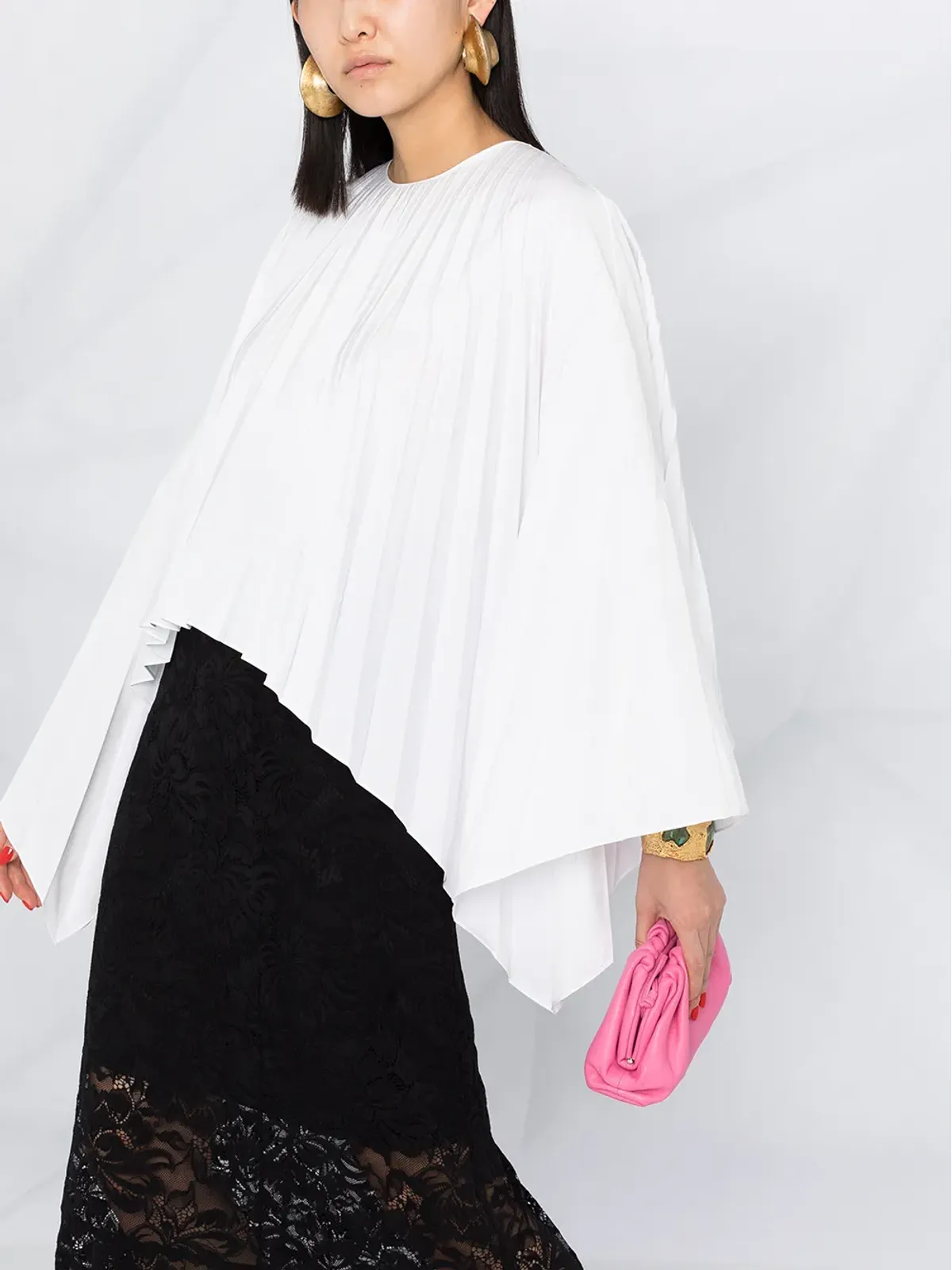 Valentino Garavani プリーツベルスリーブトップ - White - 画像5
