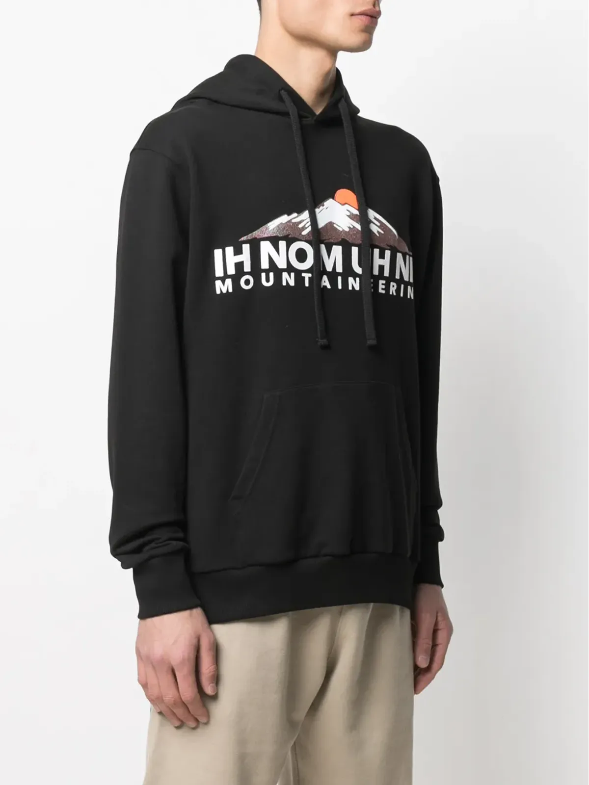 Ih Nom Uh Nit ロゴ入りドローストリングフーディー - 画像3