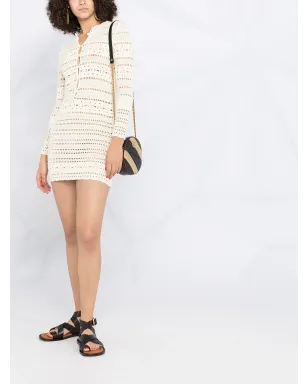 Saint Laurent ポイントテールニットディテールのドレス - サムネイル2