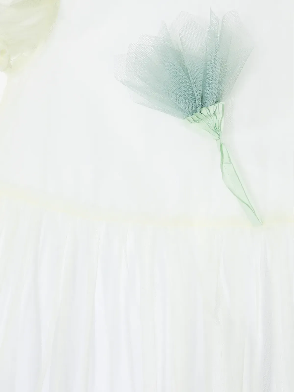 Il Gufo 花柄アップリケ付き 半袖ドレス - 画像3