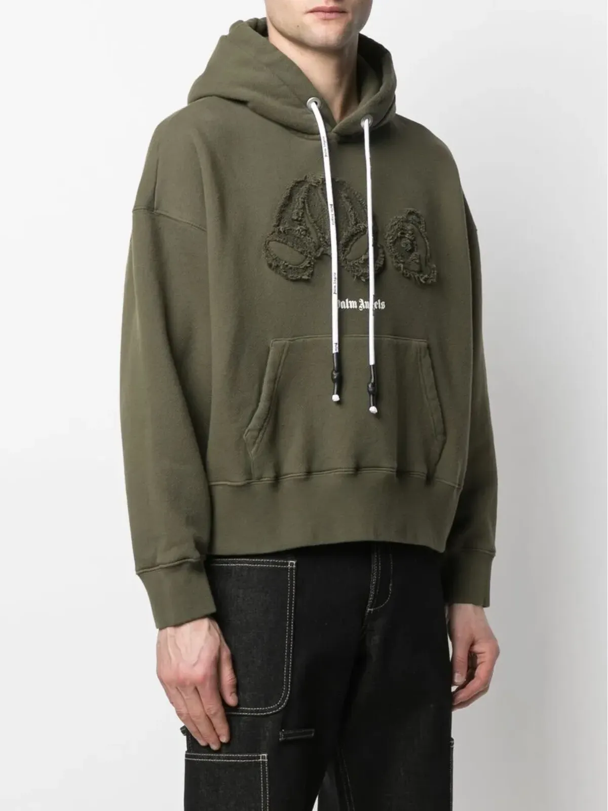 Palm Angels ベアモチーフ フーディ - グリーン - 画像3