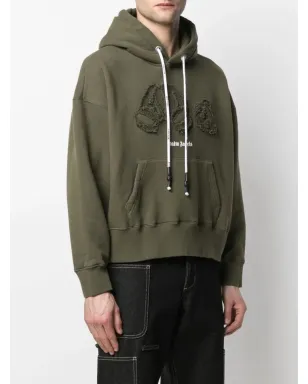 Palm Angels ベアモチーフ フーディ - グリーン - サムネイル3