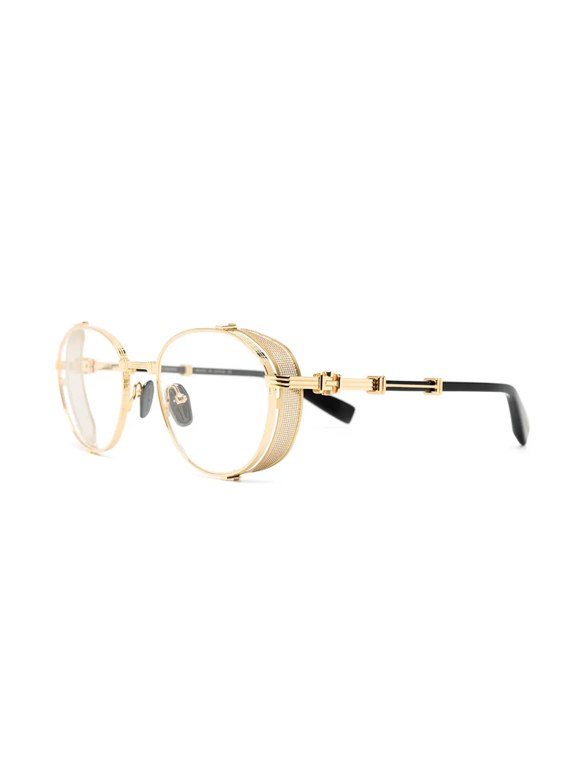 Balmain Eyewear round-frame glasses - Gold - 画像2