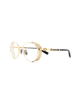 Balmain Eyewear round-frame glasses - Gold - サムネイル2
