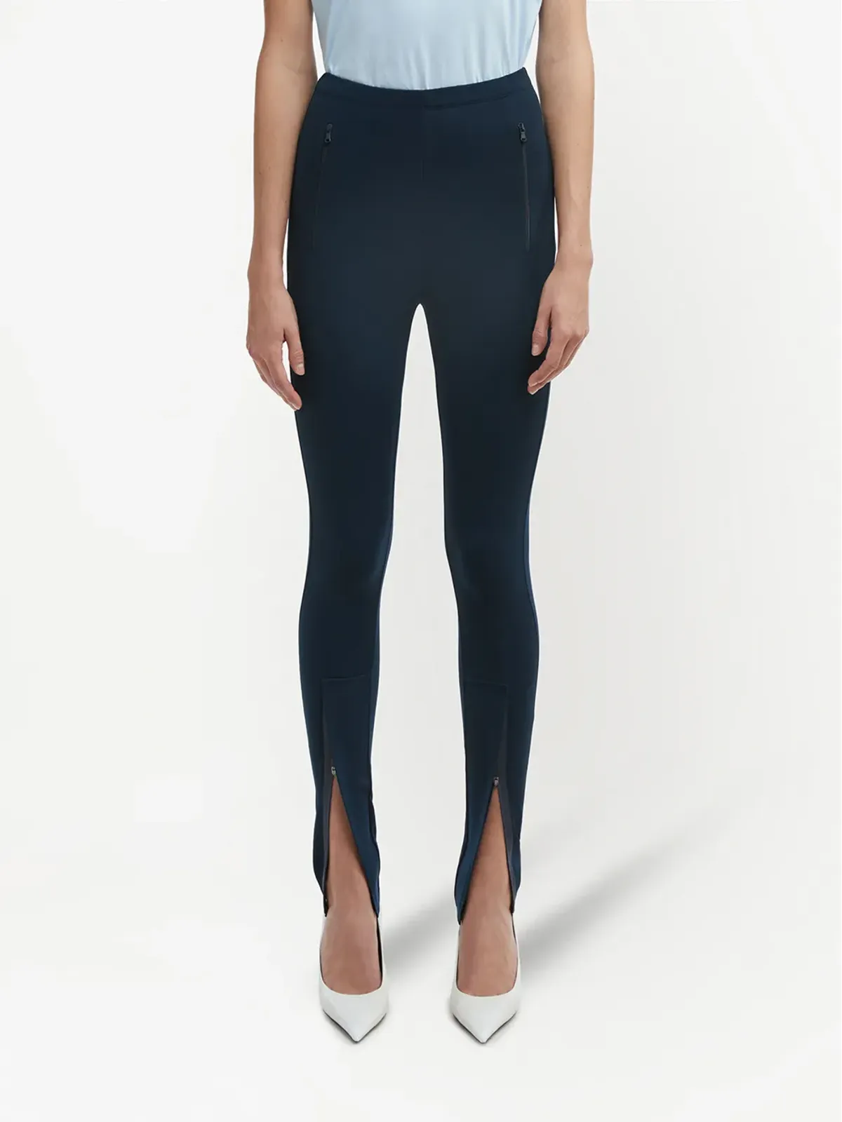 WARDROBE.NYC フロントアンクルジップ レギンス - 画像3