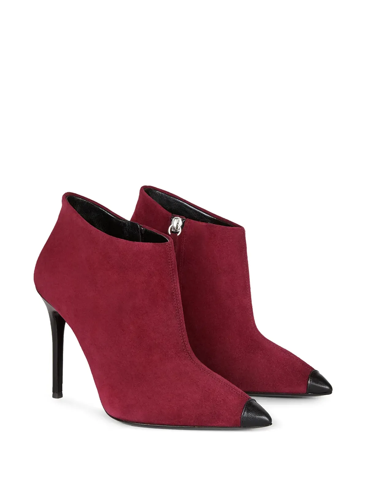 Giuseppe Zanotti ポインテッドレザー アンクルブーツ - 画像2