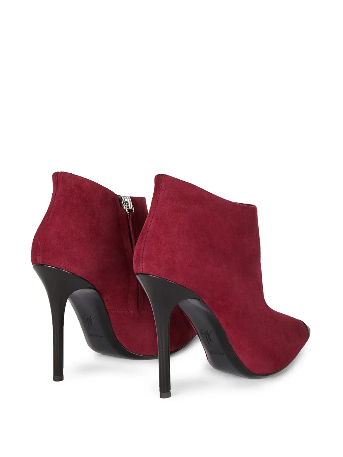 Giuseppe Zanotti ポインテッドレザー アンクルブーツ - 画像3