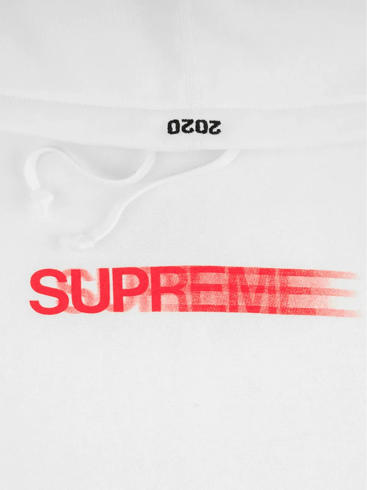 Supreme Motion Logo drawstring hoodie - White - 画像3