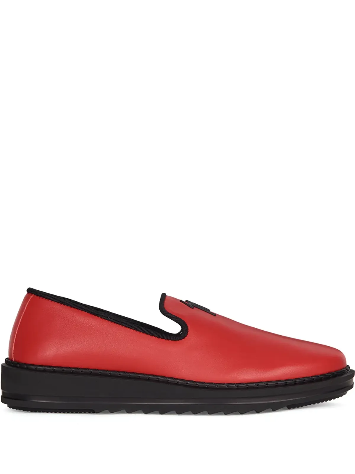 Giuseppe Zanotti ロゴディテール スリップオン ローファー - 画像1