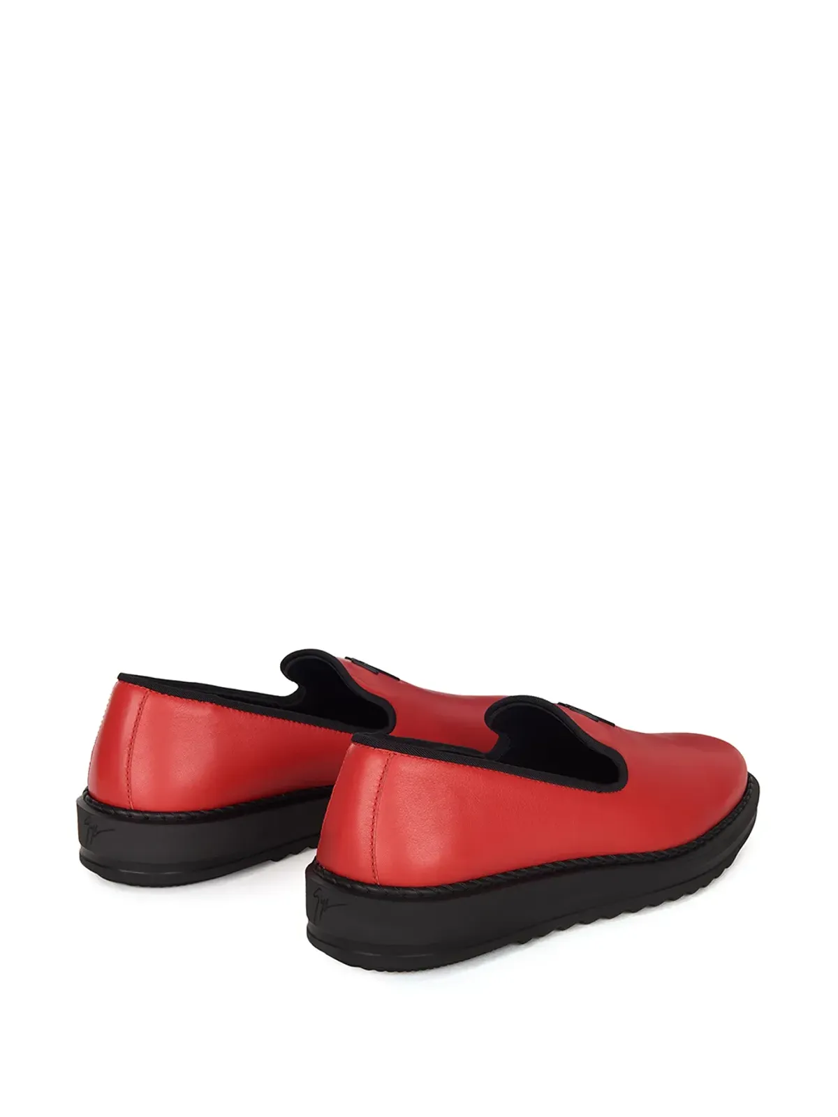 Giuseppe Zanotti ロゴディテール スリップオン ローファー - 画像3