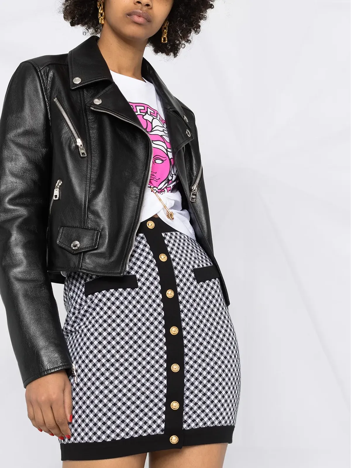 Dolce & Gabbana カーフレザー バイカージャケット - 画像5