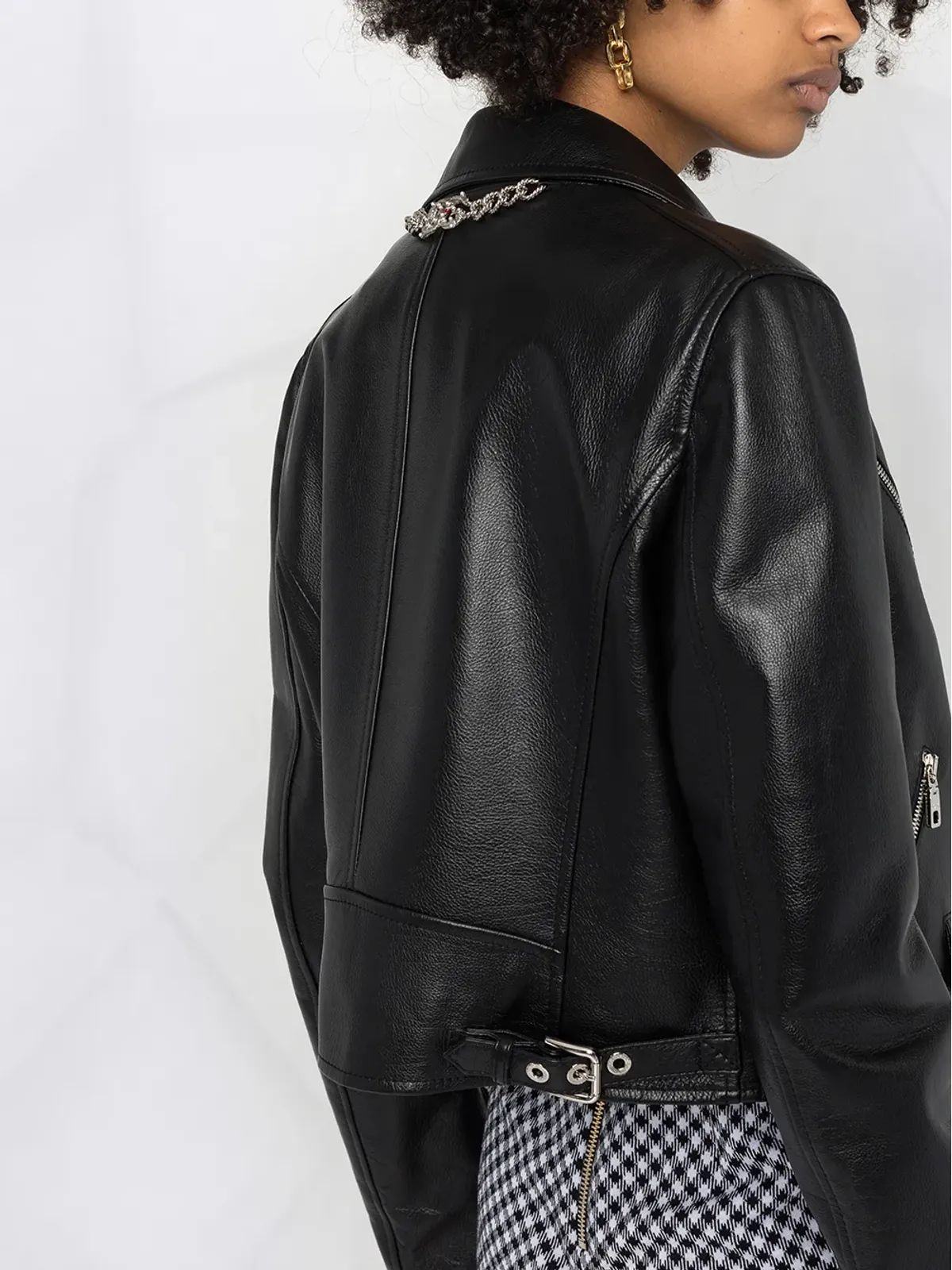 Dolce & Gabbana カーフレザー バイカージャケット - 画像3