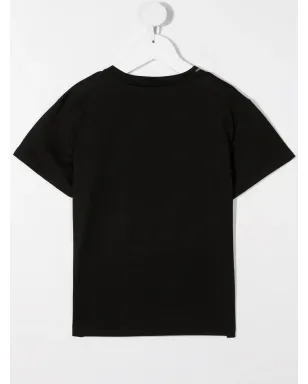 Dolce & Gabbana Kids ロゴプリント半袖Tシャツ - ブラック - サムネイル2