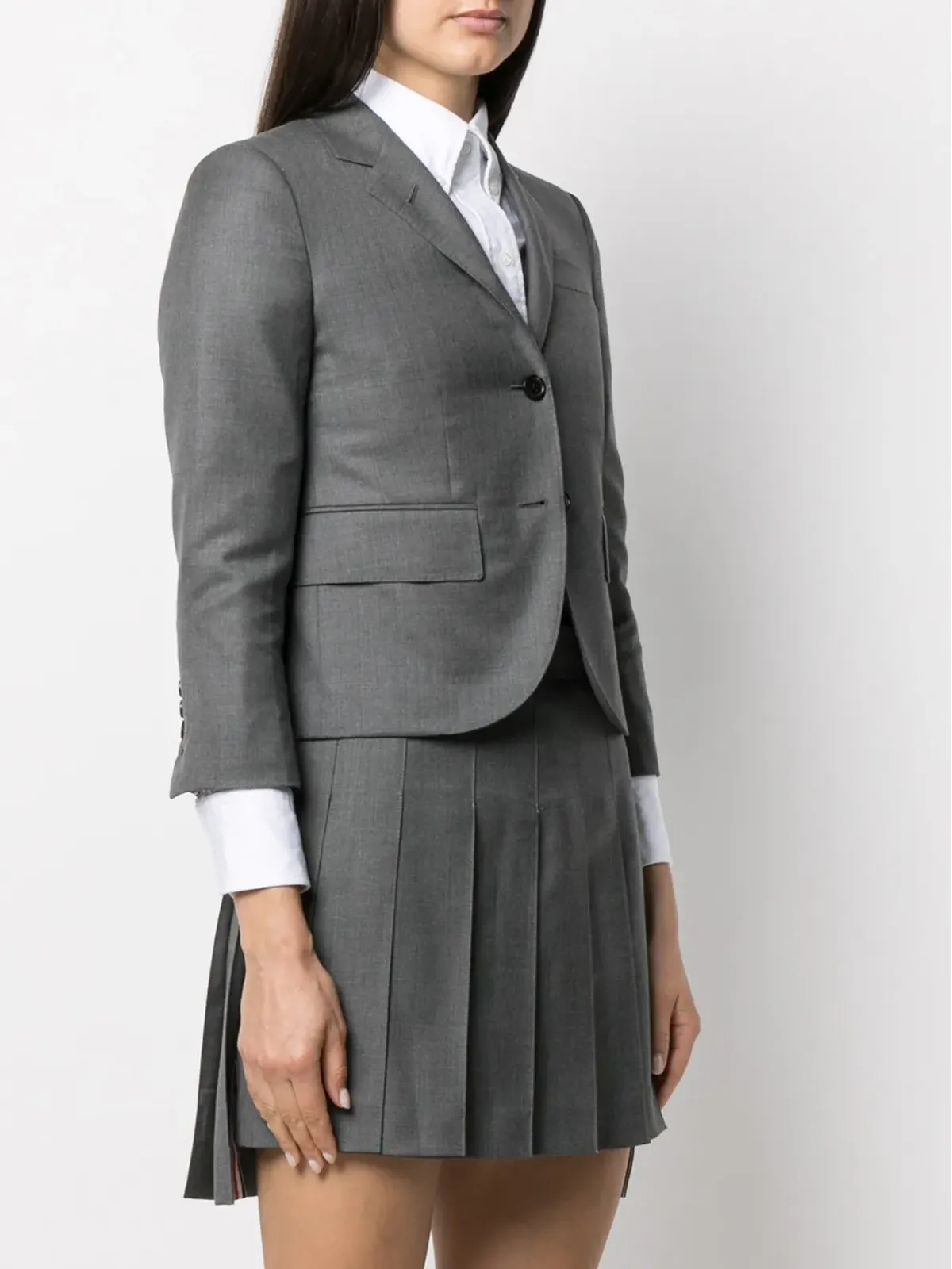 Thom Browne ノッチド・ラペル・シングルブレスト・ブレザー - 画像3