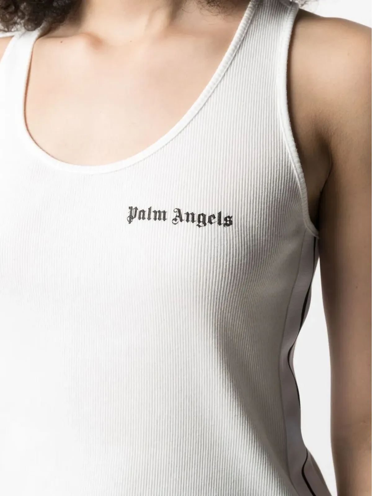 Palm Angels ロゴプリント ノースリーブ タンクトップ - 画像3