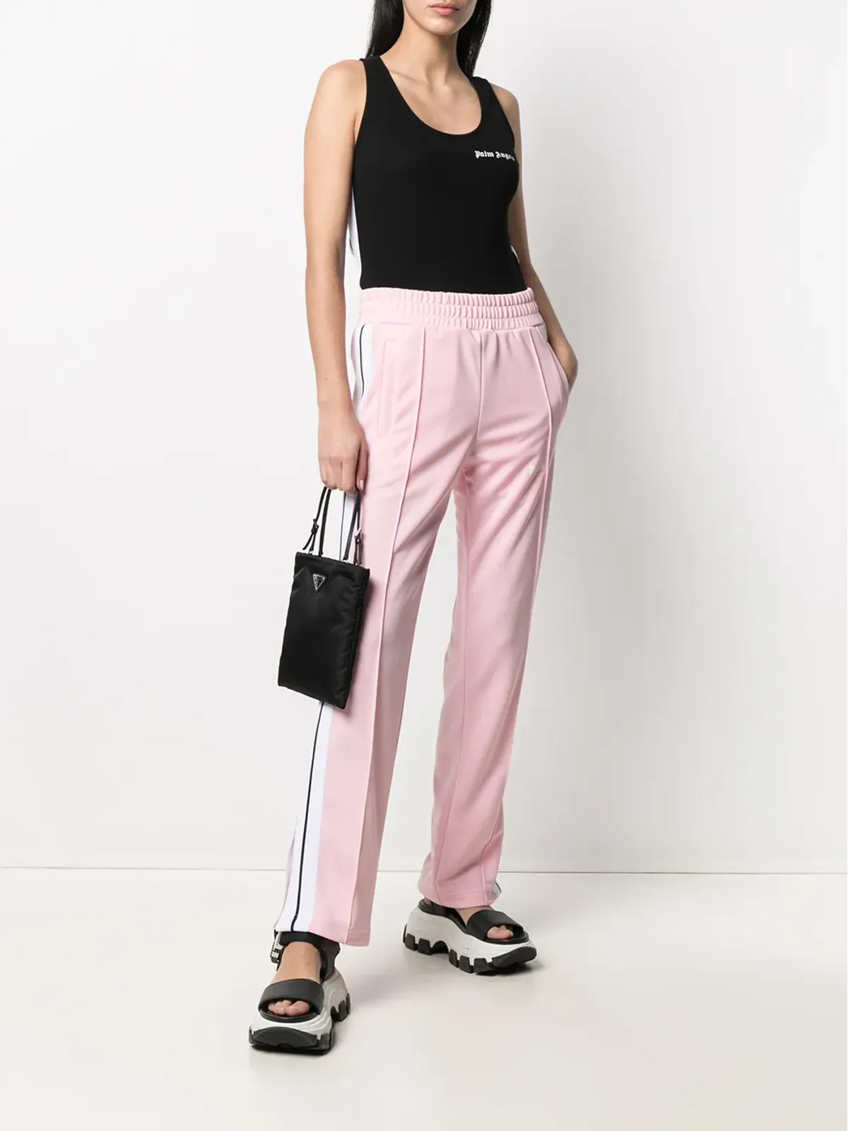 Palm Angels ロゴプリント タンクトップ - 画像2
