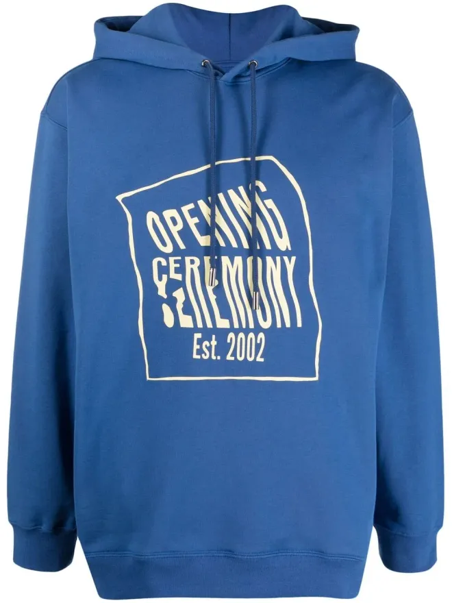 Opening Ceremony Opening Ceremony 歪んだロゴ入り コットンフーディの商品画像