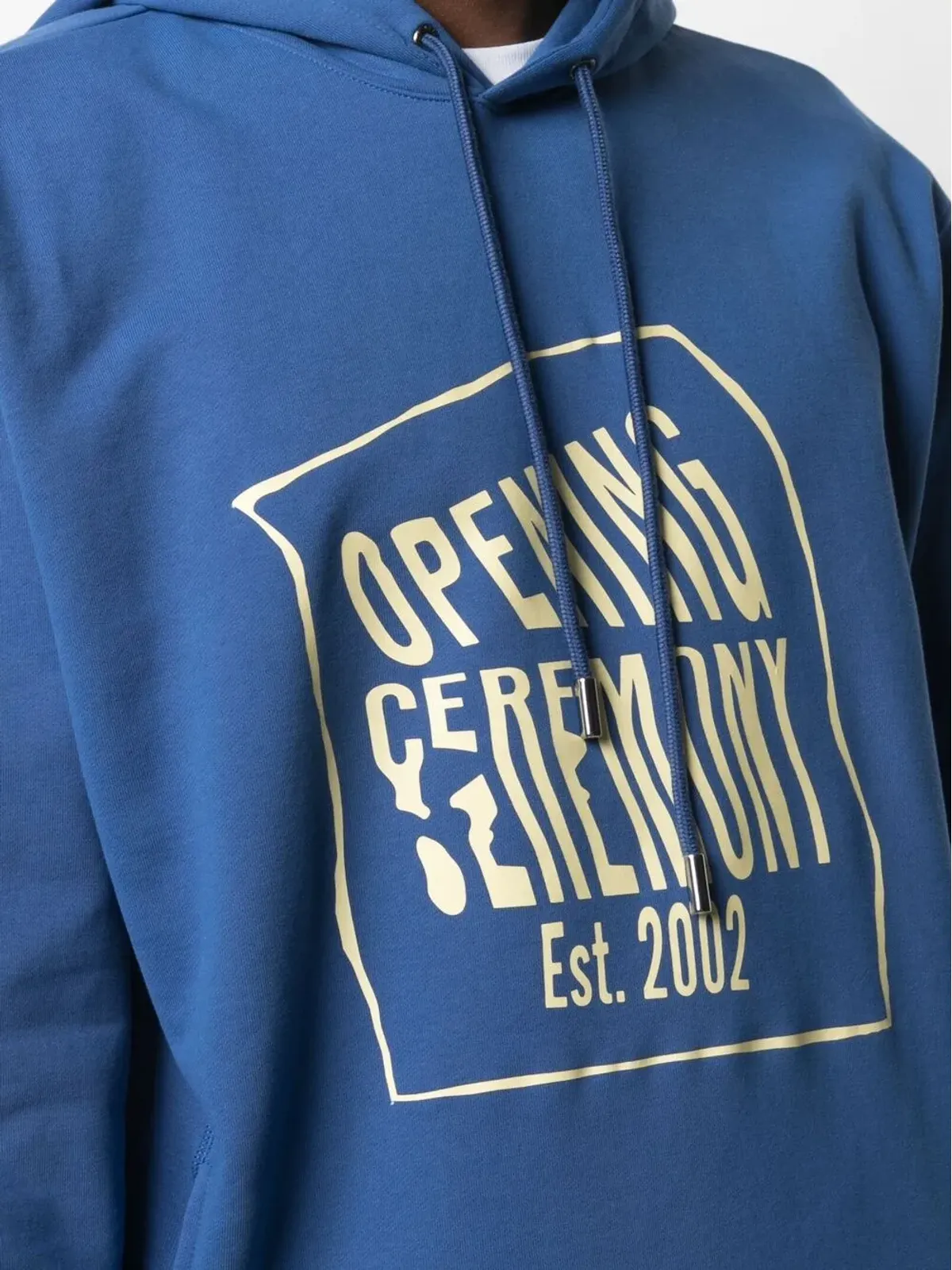 Opening Ceremony 歪んだロゴ入り コットンフーディ - 画像5