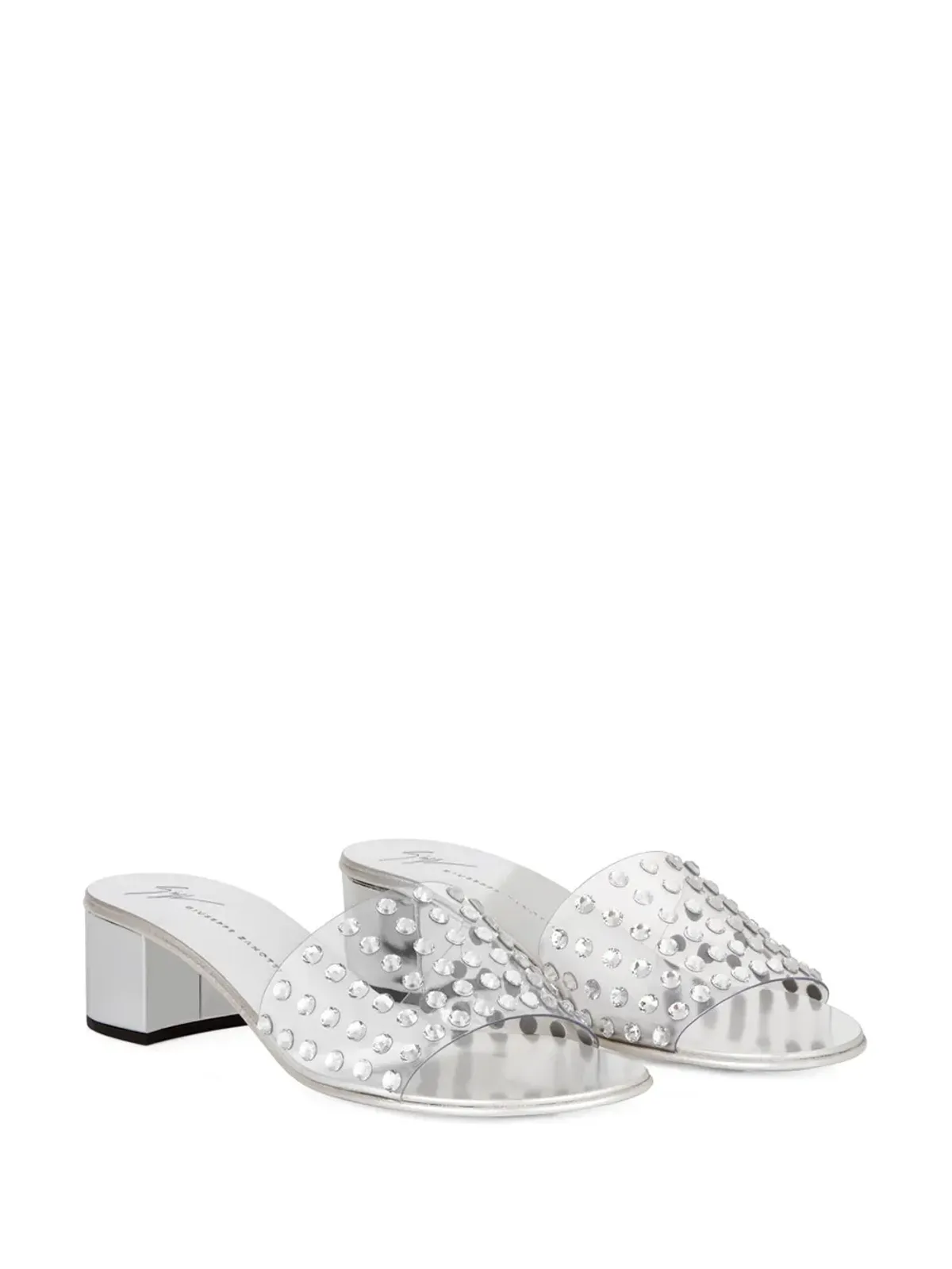 Giuseppe Zanotti アデリア クリスタルエンブリッシュド サンダル - 画像2