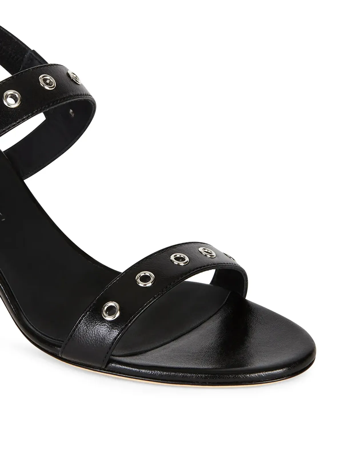 Giuseppe Zanotti アイレットアップリケサンダル - ブラック - 画像4